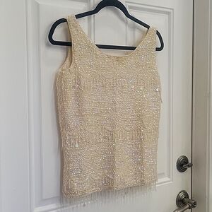 NWT Vintage 1960's sequin top. Very well made, very old